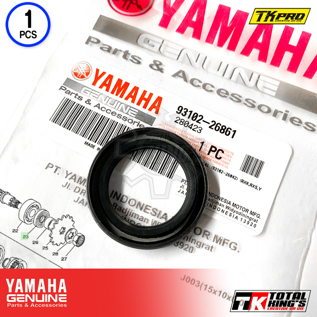 Jual SEAL SIL GEAR DEPAN RX KING RXKING RXS ORIGINAL 93102-26861 ...