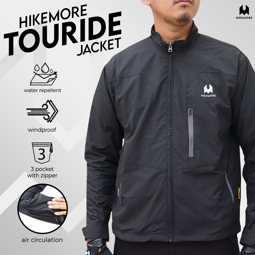 Jual Hikemore Jaket Motor Pria Riding Style Touride Windbreaker ...