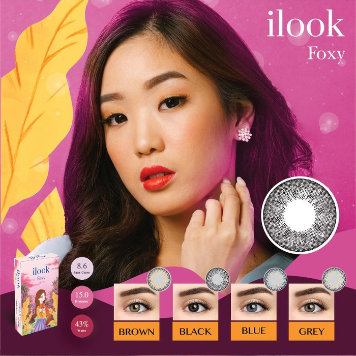 Jual SOFTLENS I LOOK/ILOOK FOXY (NORMAL ONLY) DIA 15 MM | Shopee Indonesia
