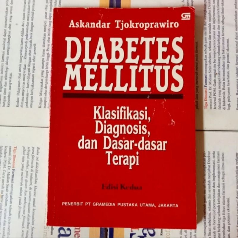 Jual BUKU ORIGINAL DIABETES MELLITUS KLASIFIKASI DIAGNOSIS DAN DASAR ...