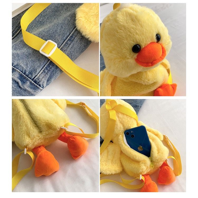 Jual Tas boneka ransel wanita Iucu bebek kuning Fashion Motif Kartun ...