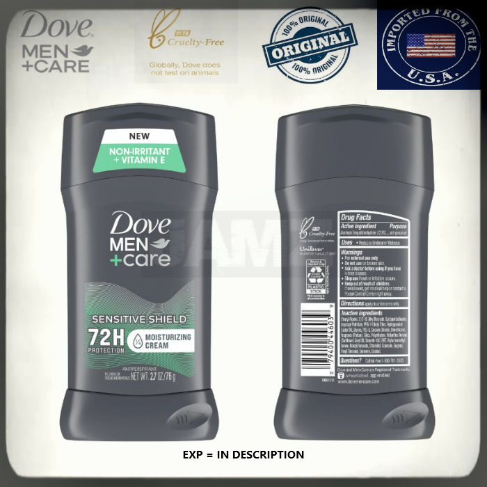 Jual Dove Men Care Sensitive Shield 48 Hour Deodorant Antiperspirant ...