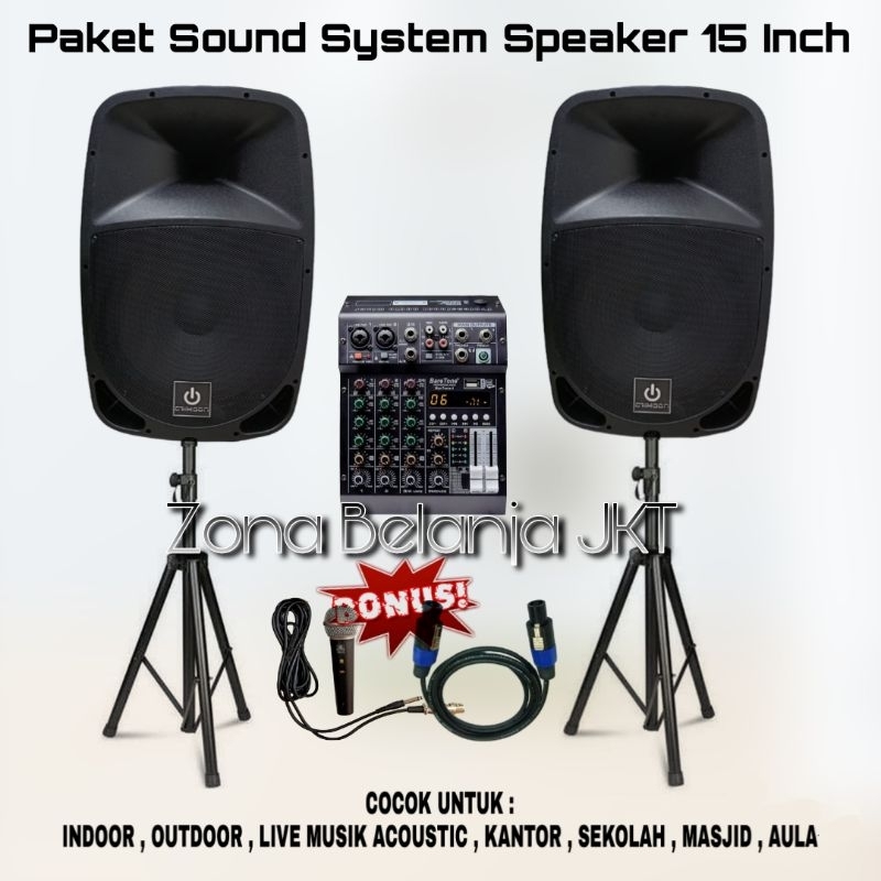 Jual PAKET SOUND SYTEM KARAOKE LIVE MUSIK INDOOR OUTDOOR SPEAKER AKTIF ...