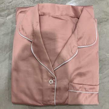 AVERU Baju Tidur Wanita Piyama Setelan Satin CP Celana Panjang Polos