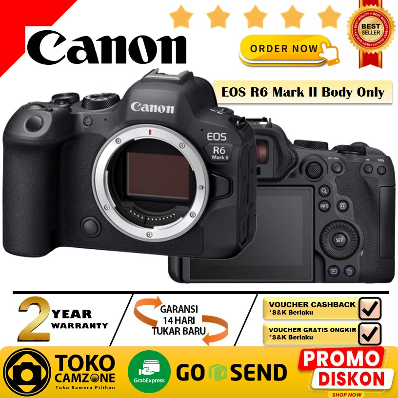 Jual Canon EOS R6 Mark II Body Only Mirrorless Camera -Garansi Resmi ...