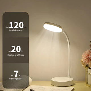 Lampu Meja Belajar LED Sentuh 3 Warna Portabel