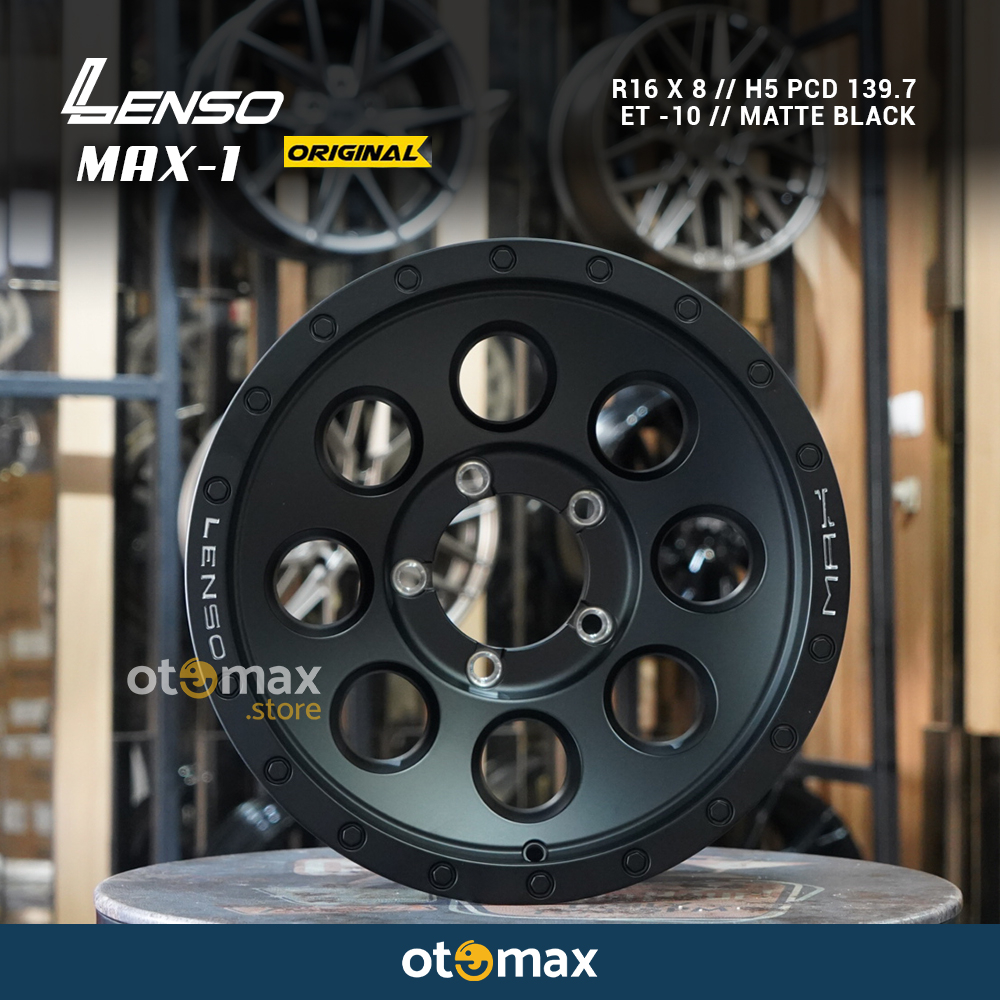 Jual Velg Mobil Lenso MAX1 Original Ring 16 Matt Black | Shopee Indonesia