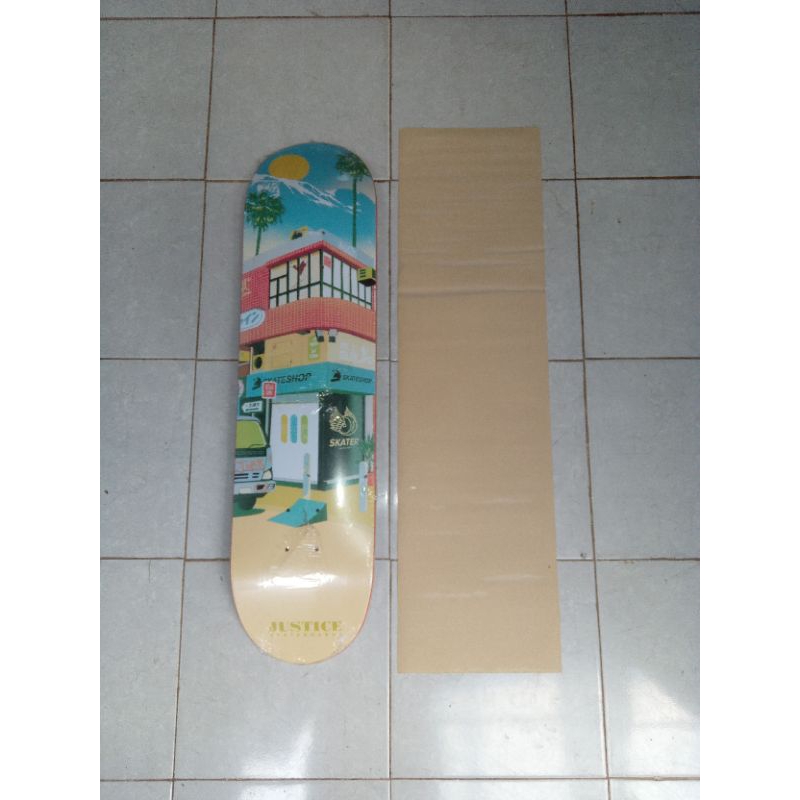 Jual Skateboard Deck Justice + griptape new not second / bekas Shopee
