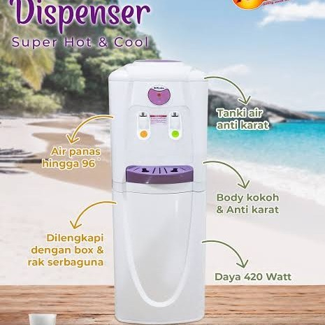 Jual Miyako Dispenser Tinggi Galon Atas Hot n Cool water dispenser