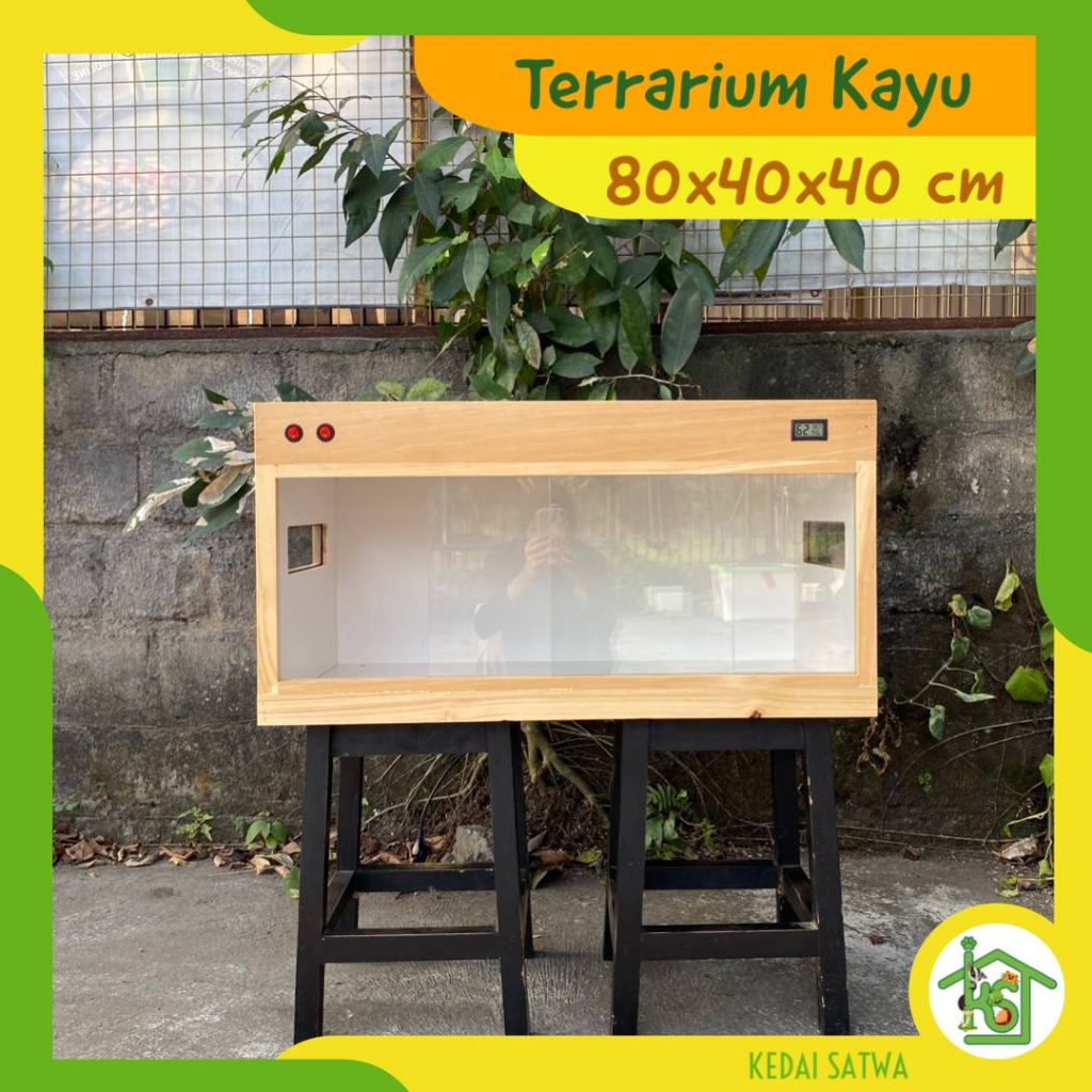 Jual Terrarium Kayu Reptile 80 cm Kandang Hewan Terrarium Reptile