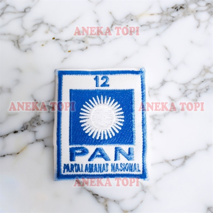 Jual Bordir Bet Partai Pan Emblem Patch Bordir Logo Baru Partai Amanat