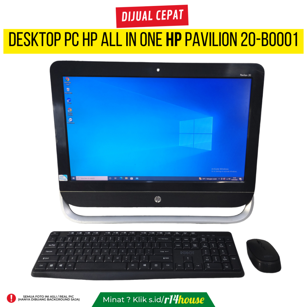 Jual DESKTOP PC ALL IN ONE HP PAVILION 20-B0001 (MATI PERLU SERVICE ...