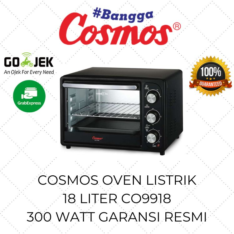 Jual Cosmos Oven Listrik Low Watt 18 Liter 300 Watt CO 9918 / Oven