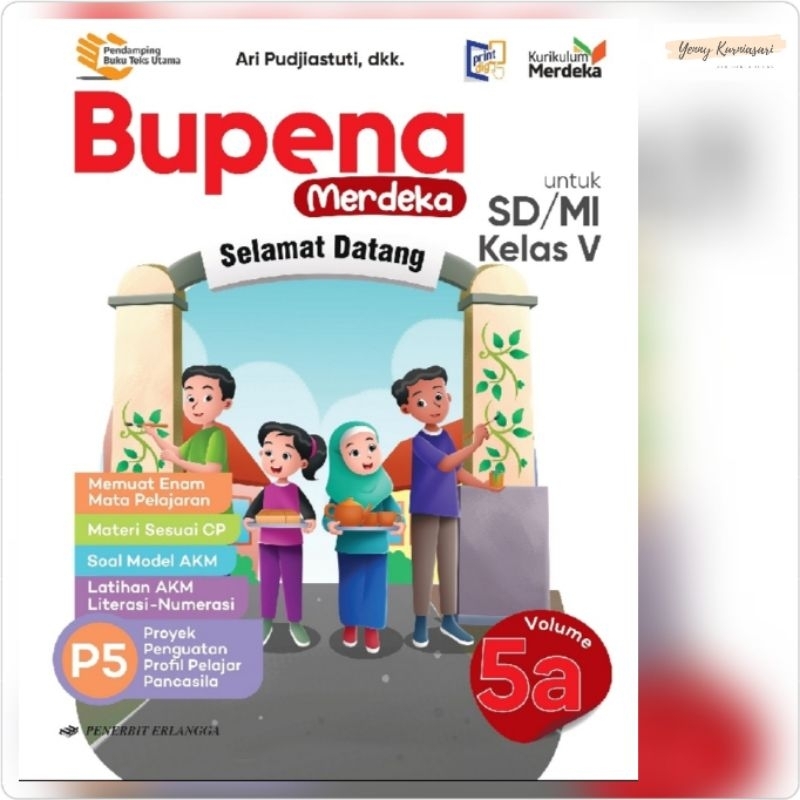 Jual Erlangga Bupena Kurikulum Merdeka SD / MI Kelas 1 / Kelas 2 ...