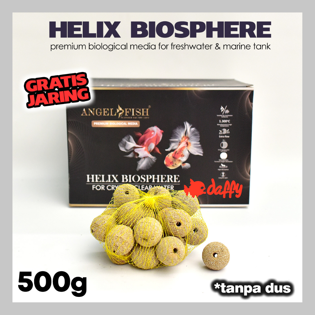 Jual Angelfish HELIX BIOSPHERE 500 gram media filter biologis akuarium ...