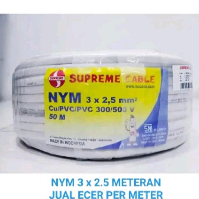 Jual Kabel NYM 3x2.5 SUPREME Per Meter | Shopee Indonesia
