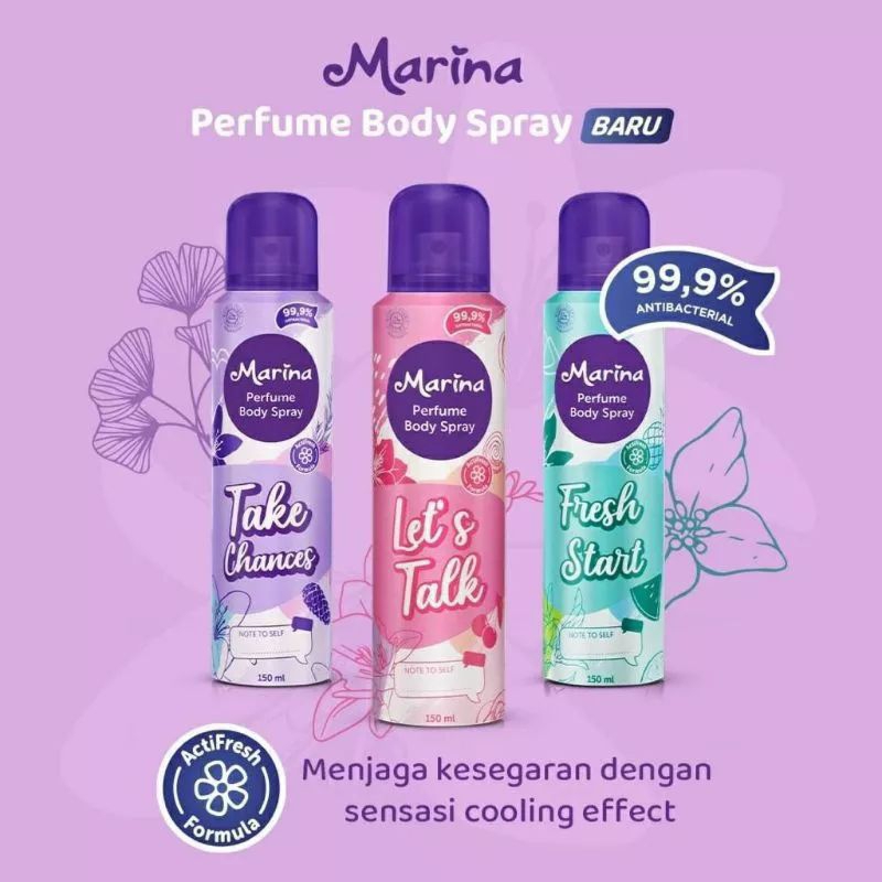 Jual Marina Perfum Body Spray 150ml | Shopee Indonesia