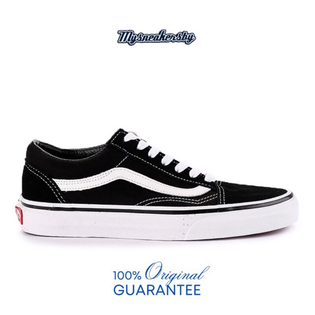 Jual Vans Old Skool Classic Black White 100 Original Shopee Indonesia