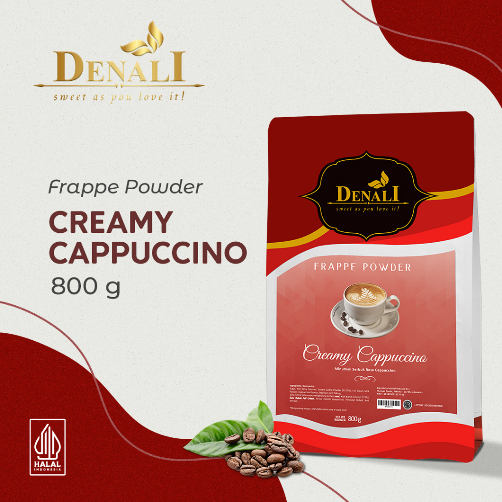Jual Denali Frappe Powder - Creamy Cappuccino | Shopee Indonesia