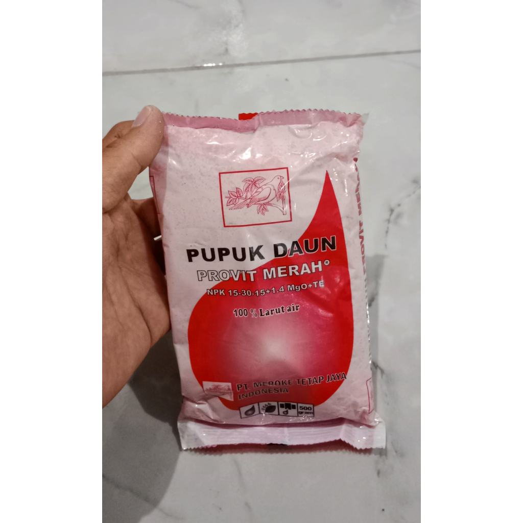 Jual Pupuk NPK Meroke Provit Merah Kemasan 500 Gram | Shopee Indonesia