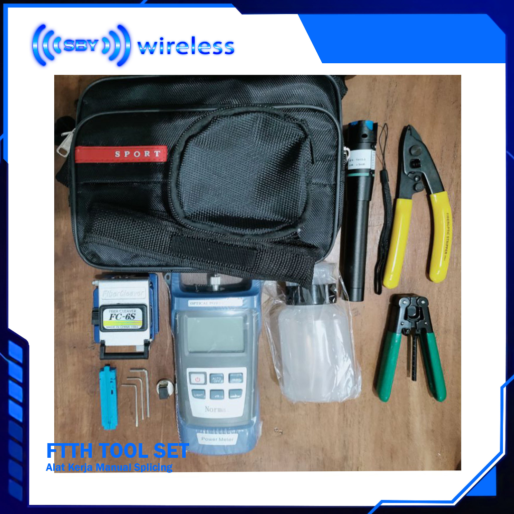 Jual FTTH Tool Set -Tools Kit Fiber Optic ftth toolkit cleaver opm ...