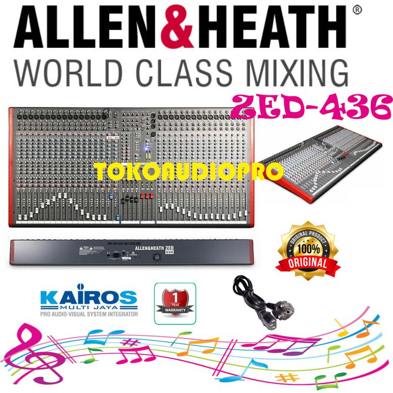 Jual Mixer Allen & Heath ZED436 32 Channel USB Mixer Original Zed436