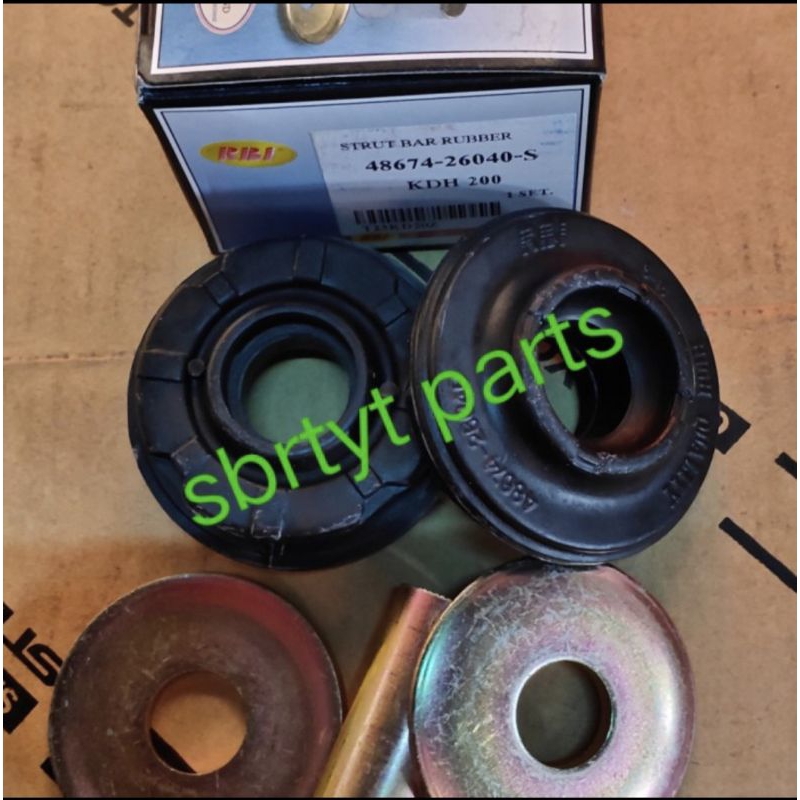 Jual karet strutbar hiace commuter set rbi sepasang + ring + bushing ...
