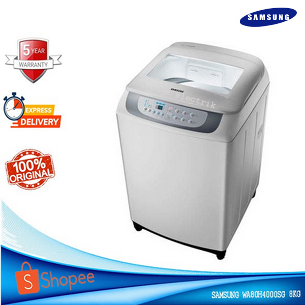 Jual Mesin Cuci 1 Tabung Samsung Otomatis WA80H400 Diamond Drum 8KG ...