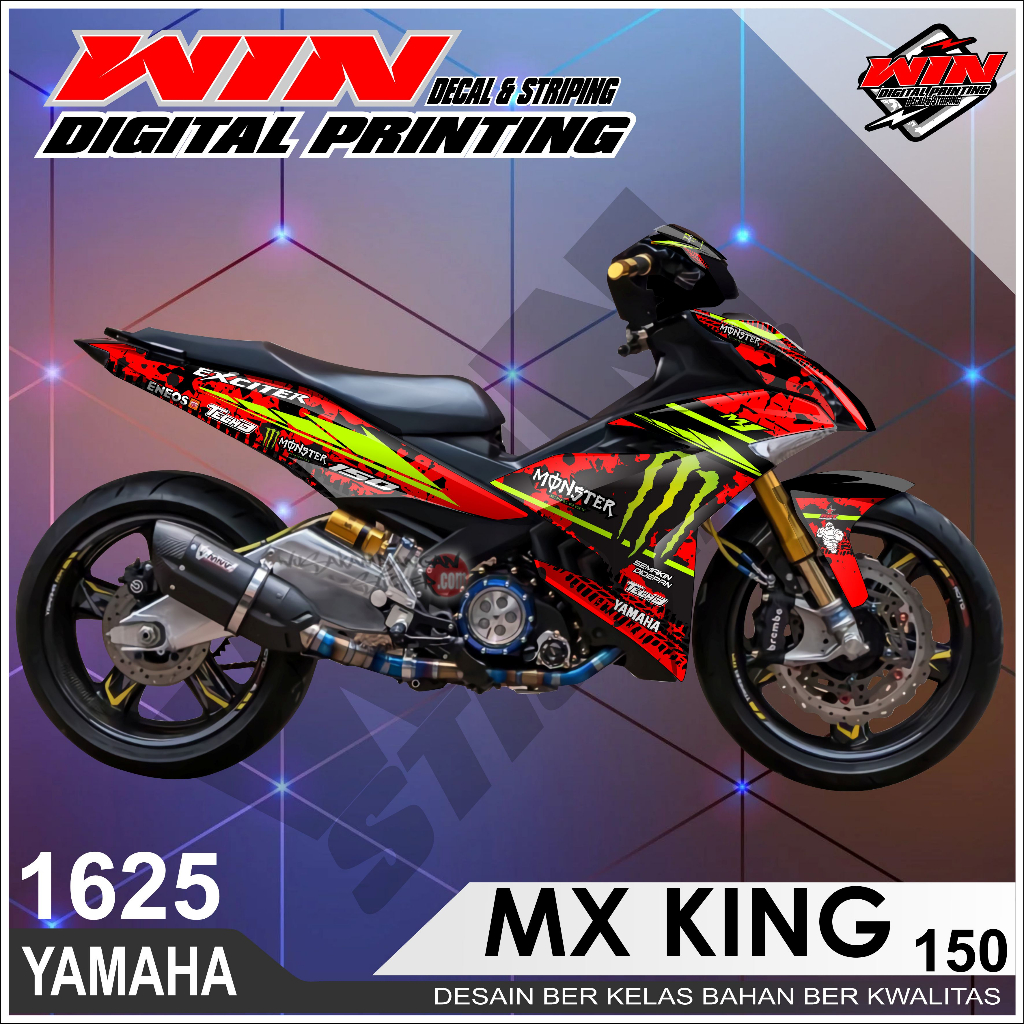Jual Decal Sticker Fullbody Motor Yamaha Mx King 150 Desain vektor ...