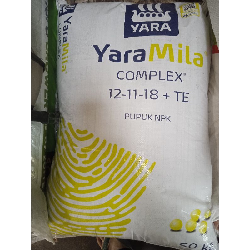 Jual pupuk NPK YARAMILA COMPLEX 12-11-18+TE, kemasan repacking 1 kg ...