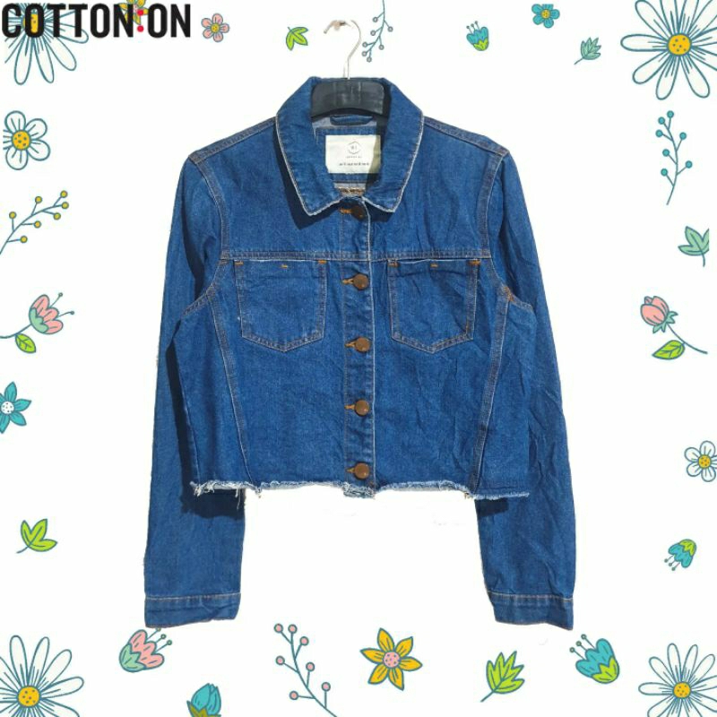 Jaket jeans 2024 cotton on