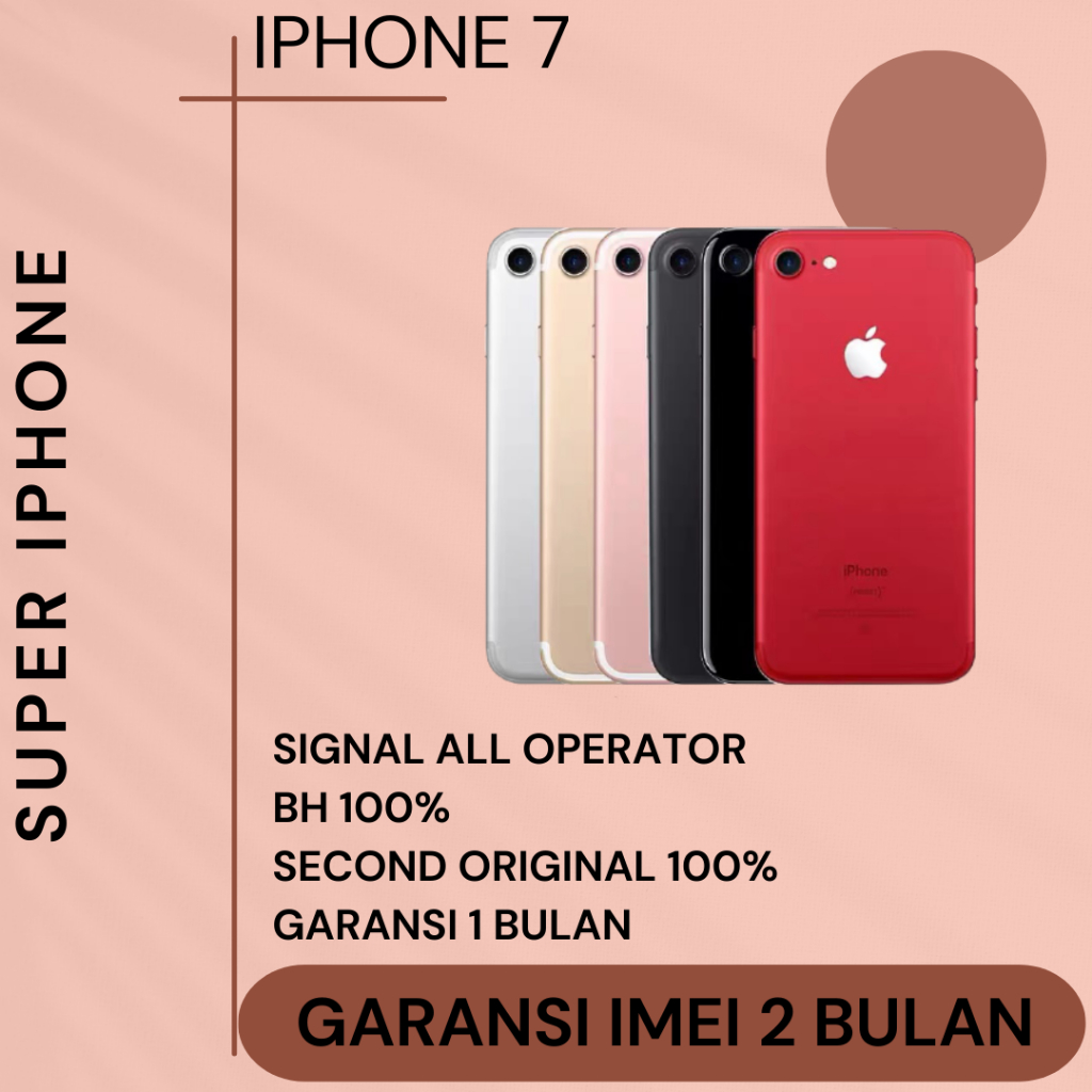 Jual IPhone 7 32GB/128GB/bekas/FULLSET/ORIGINAL/SECOND LIKE NEW ...