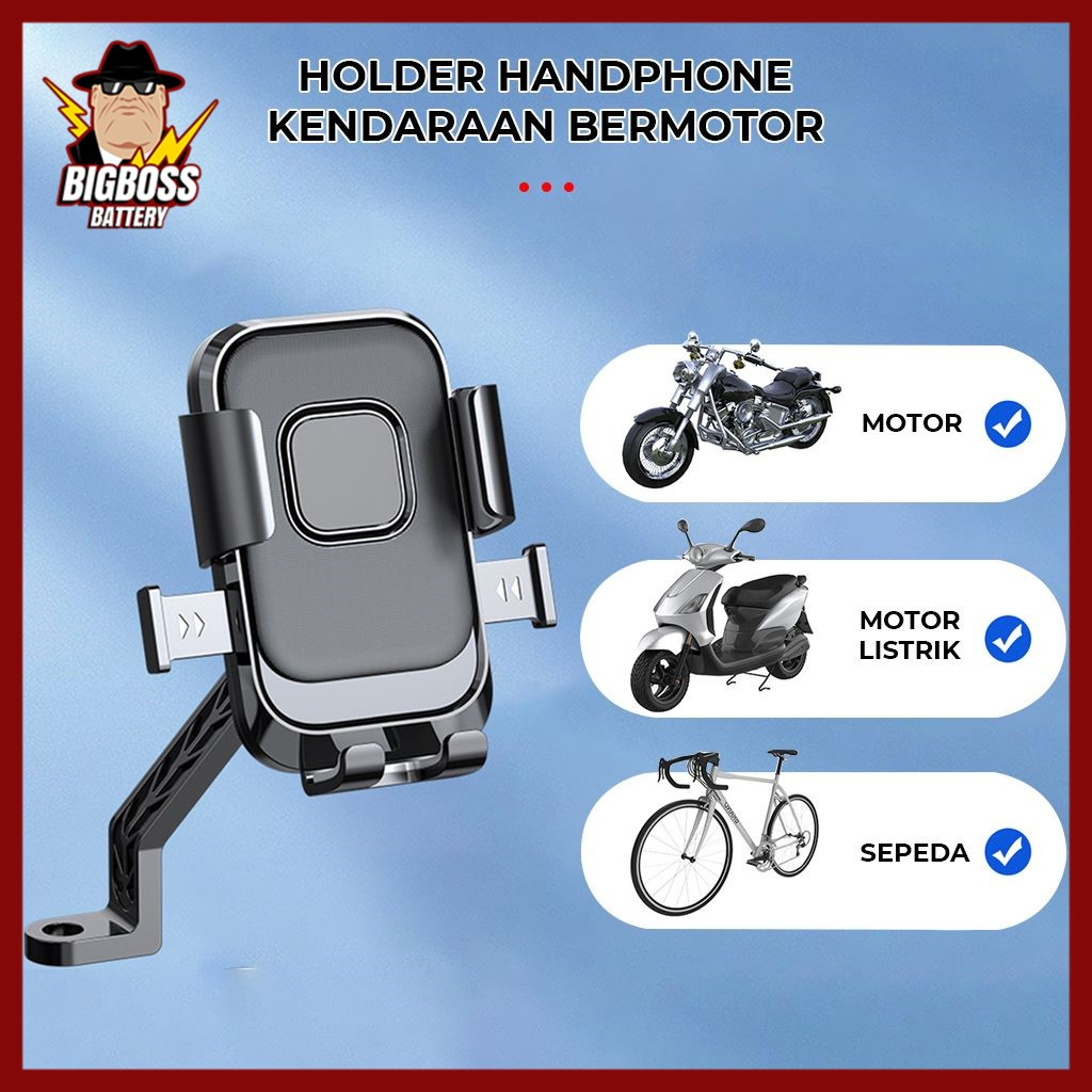 Jual Holder Hp Motor Spion Motobot Xy Stand Penyangga Handphone Universal Penjepit Hape Di