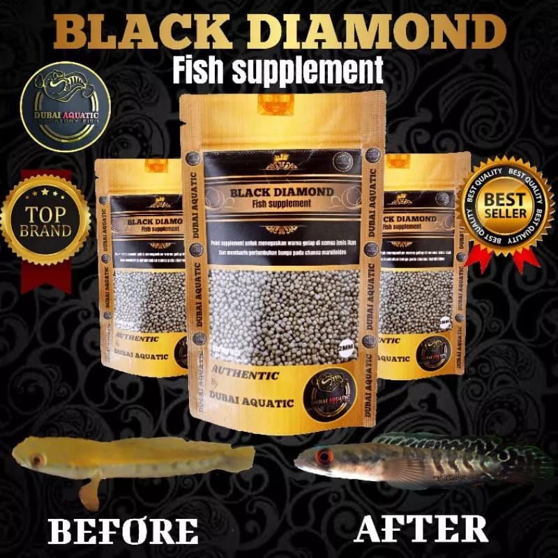 Jual Pelet Black Diamond G Pakan Channa Pellet Ikan Chana Tebalkan Bar Cabung Bunga Shopee