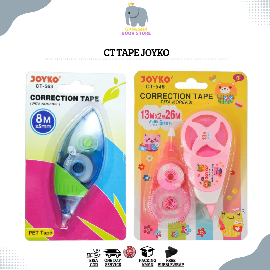 Jual CT Tape Joyko Correction Tape Joyko Tipe X Kering Joyko Shopee