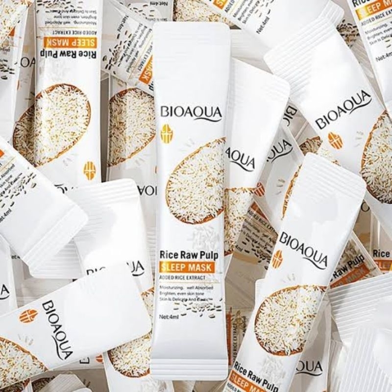 Jual BIOAQUA RICE RAW PULP SLEEP MASK | Shopee Indonesia
