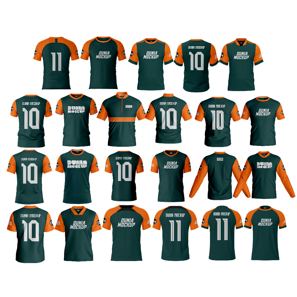 Jual Mockup Jersey Lengan Pendek - Corel DRAW Part 4 (Produk Digital