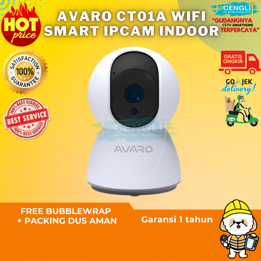 Jual Ip Camera Indoor Avaro Ct A Smart Cctv Wifi P Ptz Lan