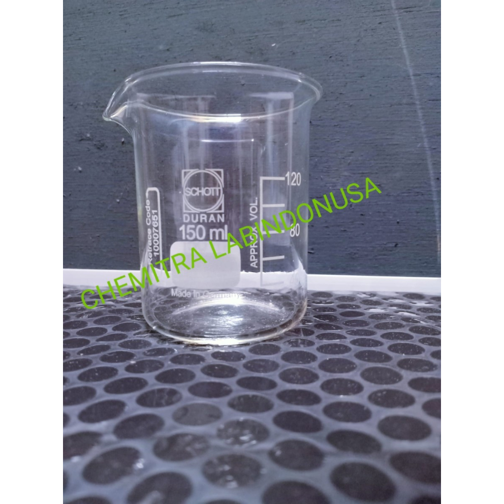 Jual Duran Beaker Glass 150ml Low Form Gelas Piala Kimia Shopee Indonesia 1292