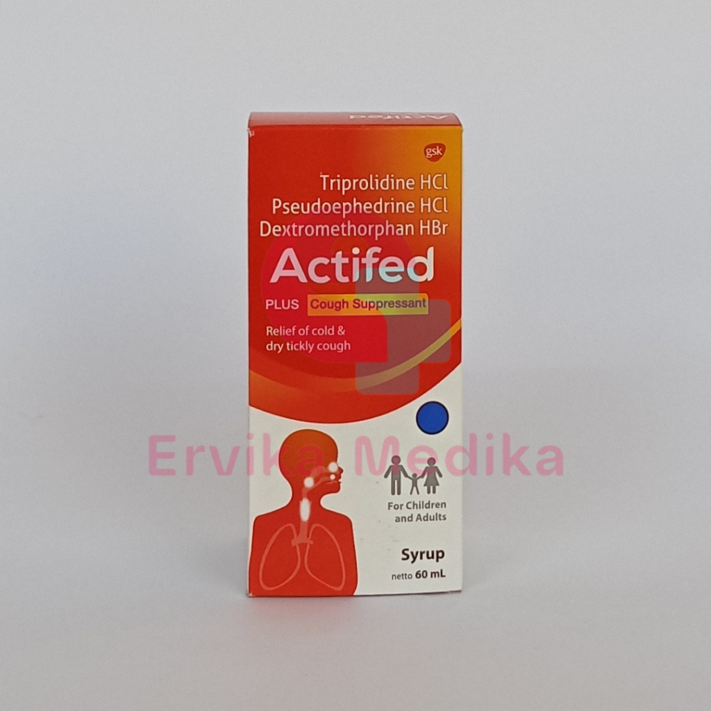 Jual ACTIFED ACTIVED AKTIFED PLUS COUGH SUPRESSANT OBAT SIRUP SYRUP