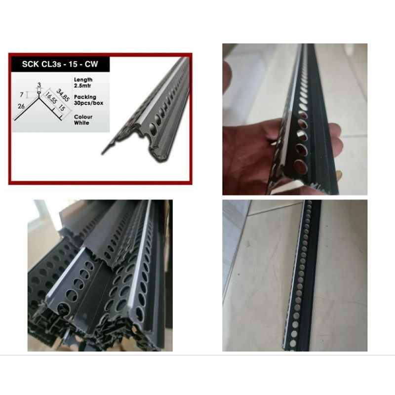 Jual Corner bead tali air UPVC water dip line PVC SCK CL3S 15 CW 2
