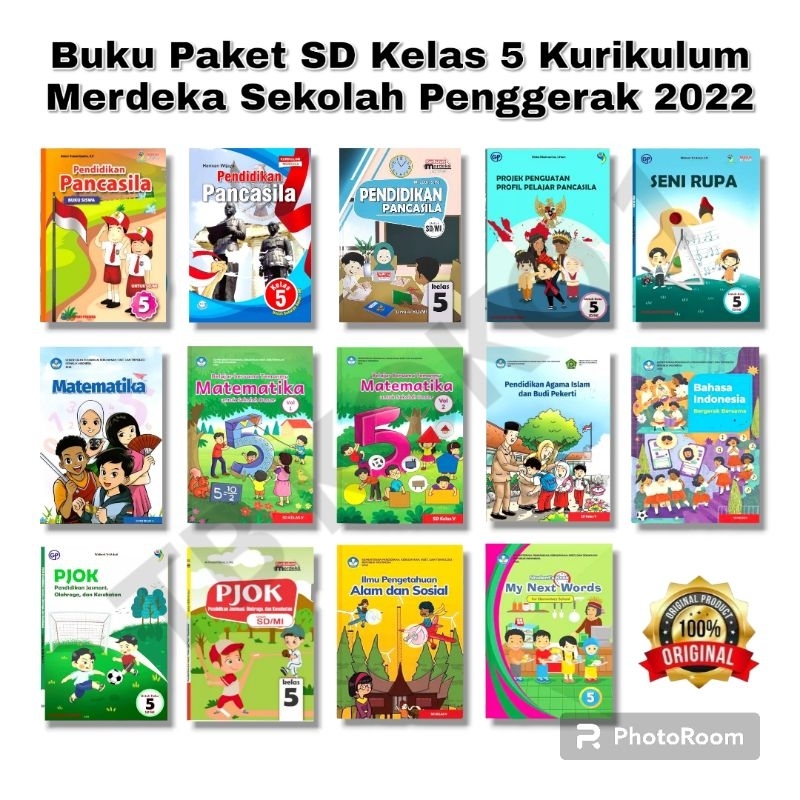 Jual Buku Paket SD Kelas 5 Kurikulum Merdeka Sekolah Penggerak 2022 ...