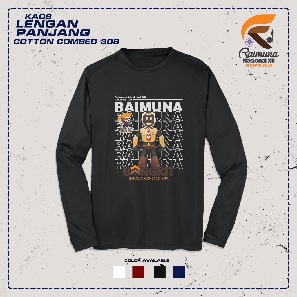 Jual Kaos Asik - Kaos Pramuka Raimuna Nasional Lengan Panjang | Shopee ...