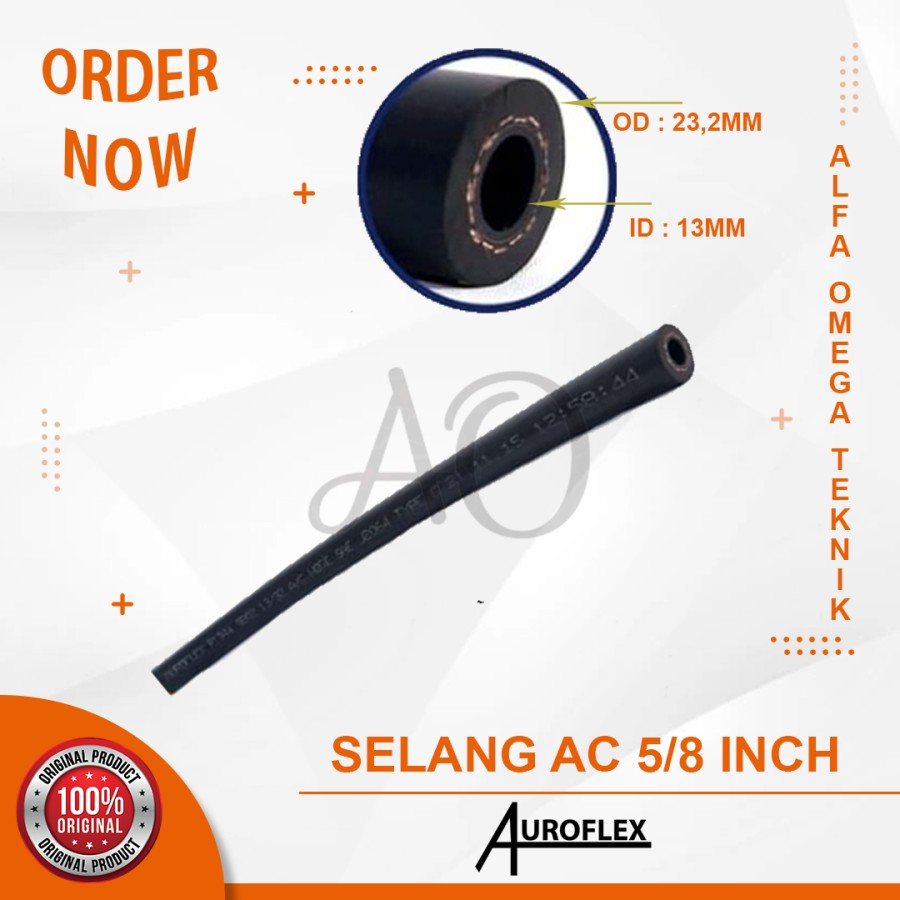 Jual AUROFLEX SELANG KARET AC MOBIL 5/8 INCH HOSE RUBBER AIRCON BENANG