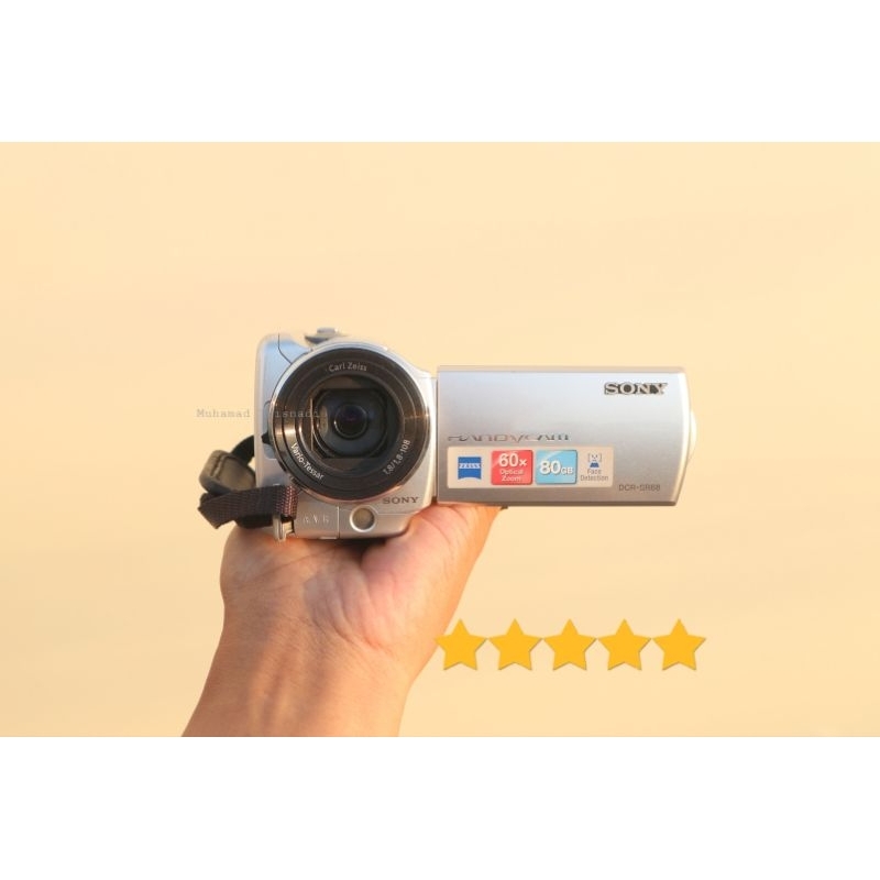 Jual Handycam Sony DCR SR 68 SR68 HD 60x Opticalzoom Touchscreen Silver