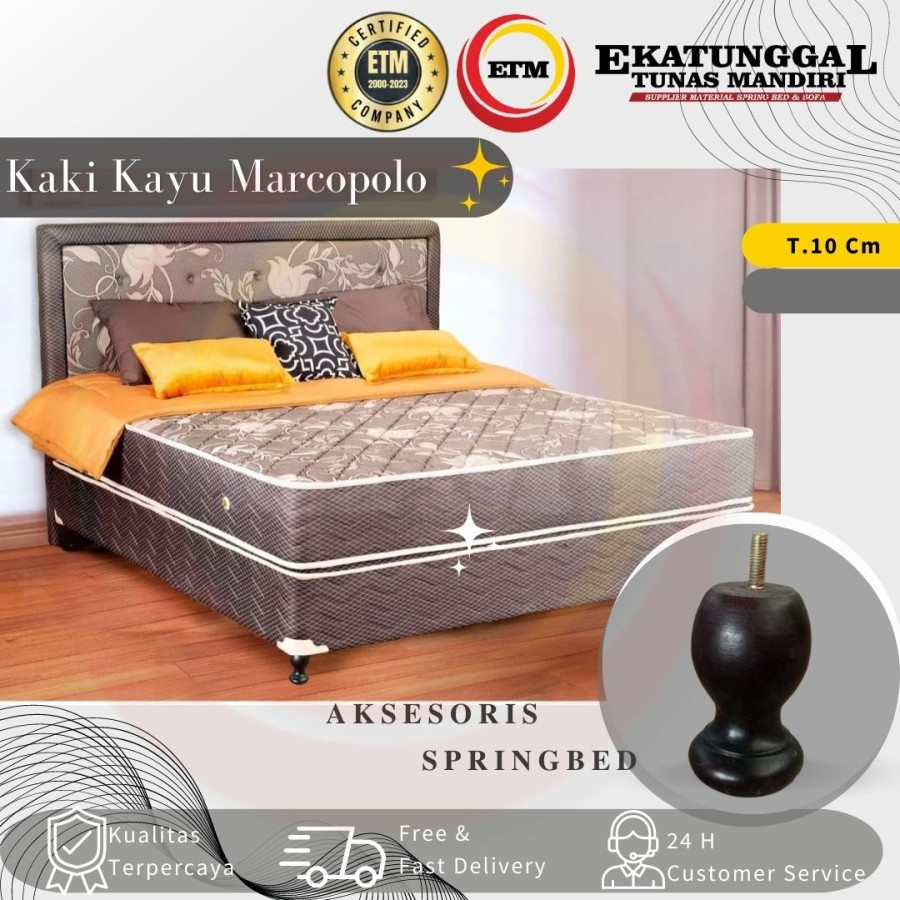 Jual Kaki Kursi Sofa Dipan Meja Stabil Kayu Divan - Marcopolo 10 cm ...