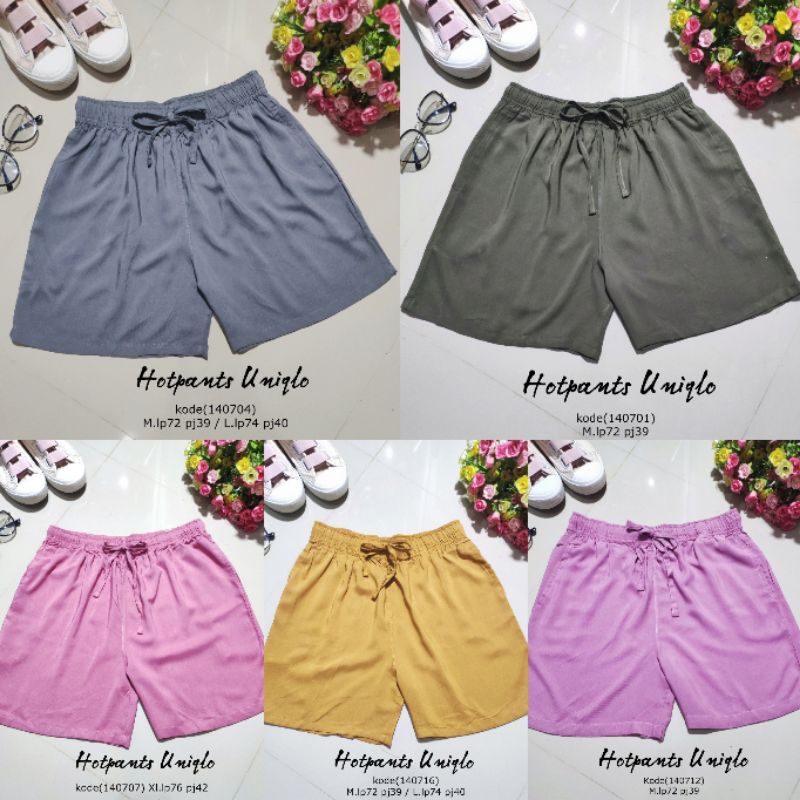 Uniqlo + Linen Cotton Blend Relax Fit Shorts