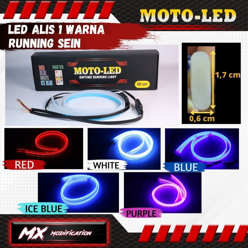 Jual LED ALIS Motoled 60 cm Sein Running satu warna | Shopee Indonesia