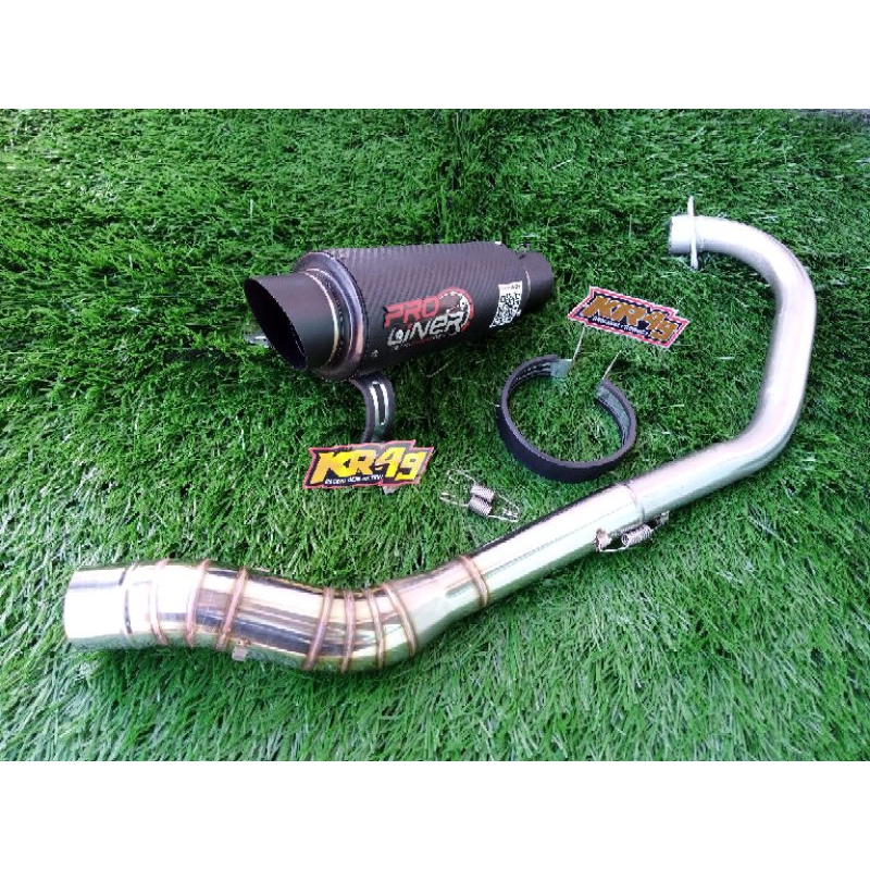 Jual KNALPOT RACING PROLINER KARBON PNP CBR FACELIFT MX KING VERZA GSX ...