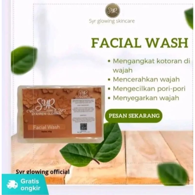Jual Cod skincare eceran face wash syahraeni glowing paket lengkap